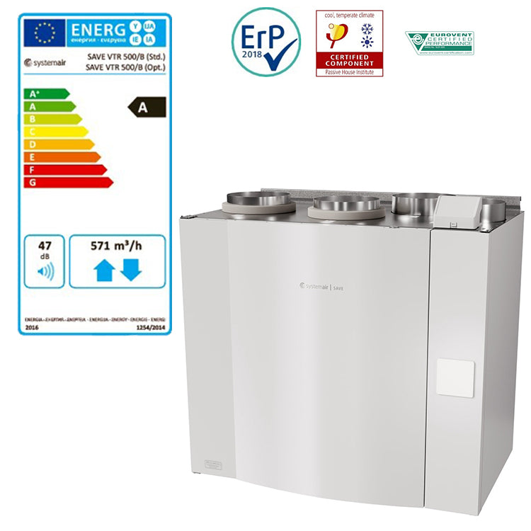 FTX Systemair SAVE VTR 500 - 400m²