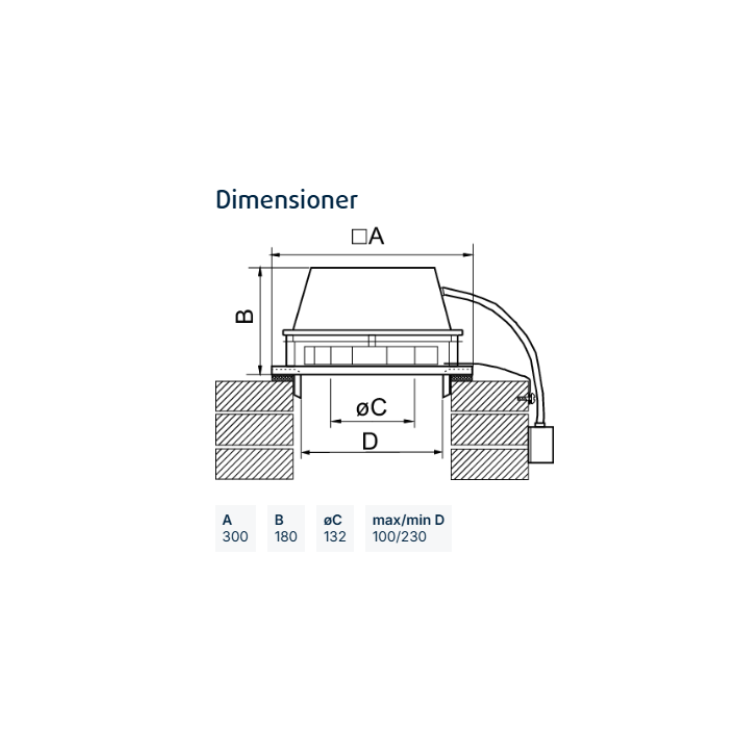 Rökgasfläkt ZRS 170 Systemair