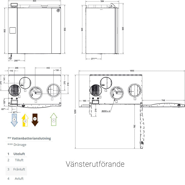 FTX Systemair SAVE VTR 500 - 400m²