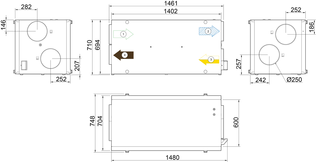 FTX Systemair SAVE VSR 700 - 550m²
