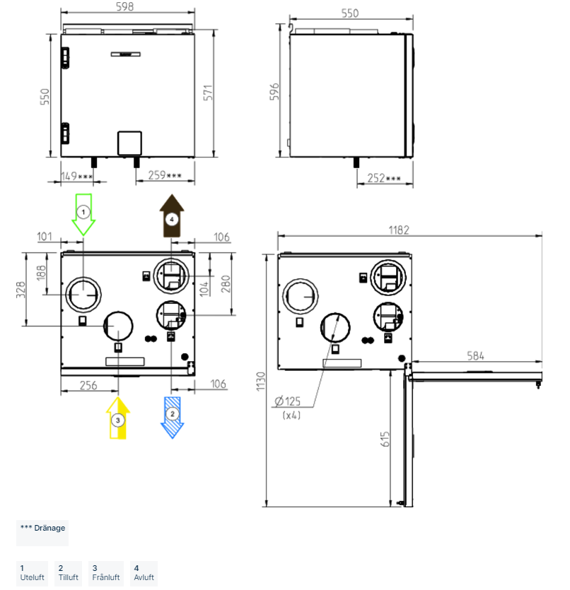 FTX Systemair SAVE VTC 200 - 140 m²