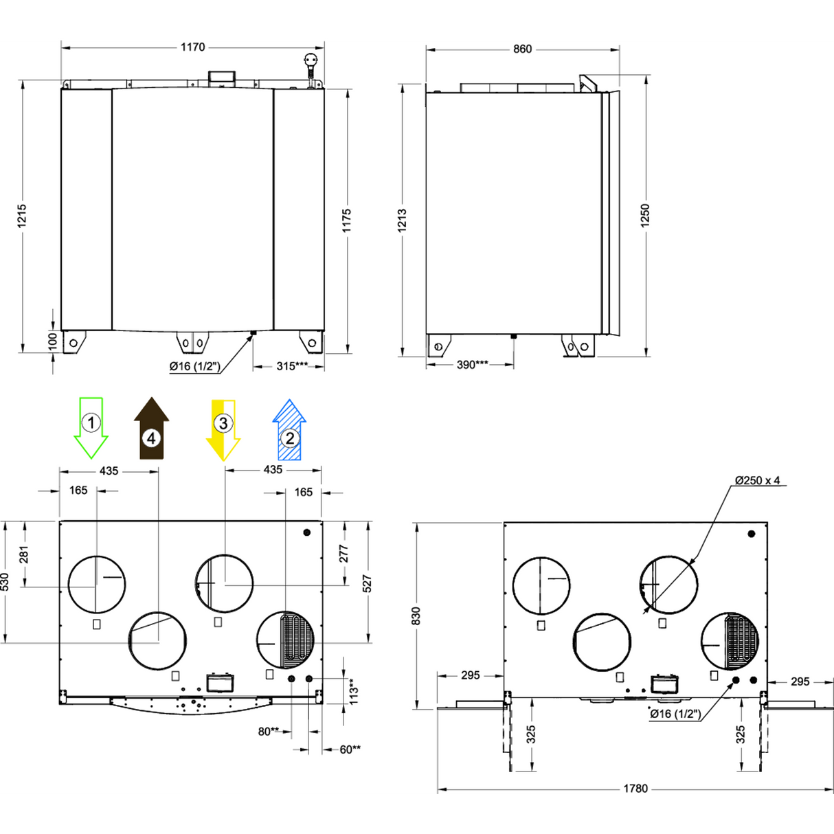 FTX Systemair SAVE VTR 700 R - 550m²