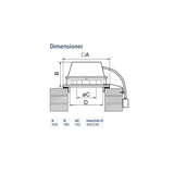 Rökgasfläkt ZRS 170 Systemair